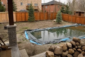 Marylandy pool installation in backyard
