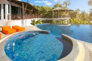 beautiful inground pool near villa in MD